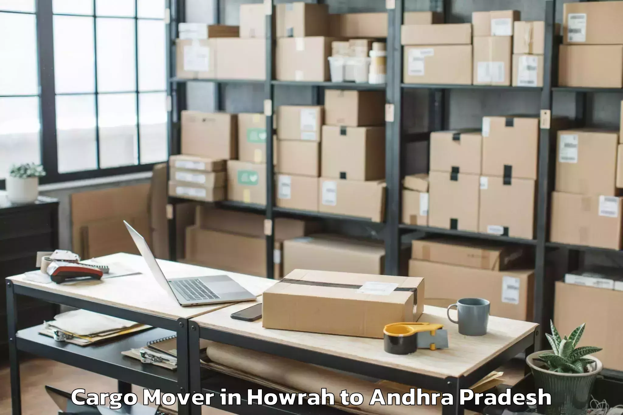 Professional Howrah to Kovvur Cargo Mover